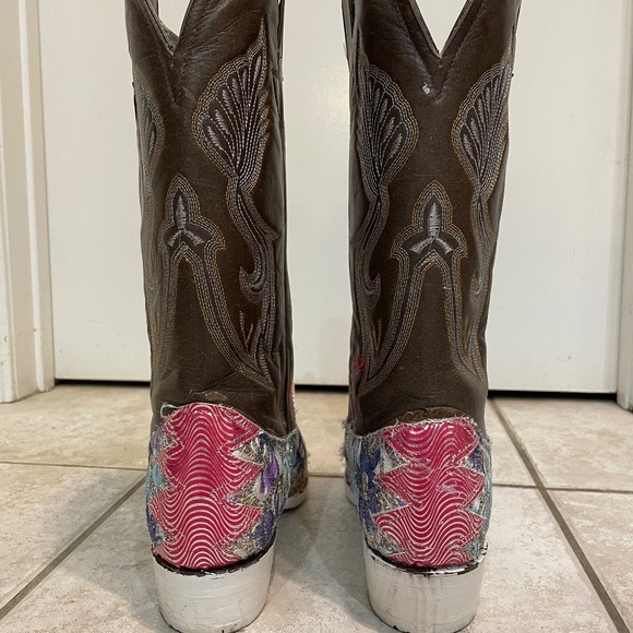 Cowboy Boots pointy toe  men size 10.5 11 as seen in David Guetta music video - Picture 5 of 13